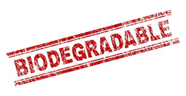 Biyolojik olarak parçalanabilen damga mühür grunge dokulu