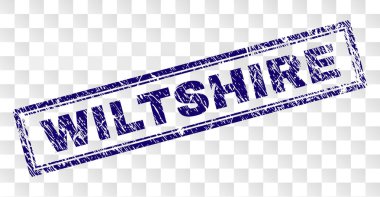 Grunge Wiltshire dikdörtgen damgası