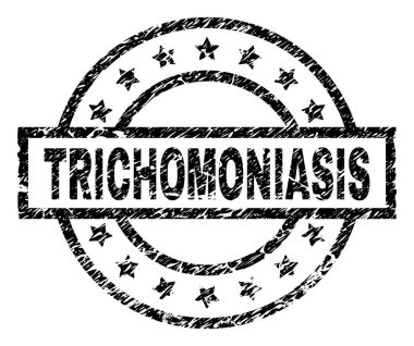 Grunge Trichomoniasis damga mühür dokulu