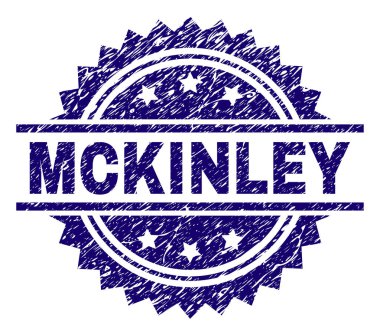 Dokulu Mckinley damga mühür çizik