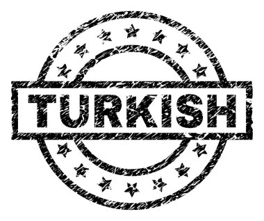 Grunge Türk damga mühür dokulu