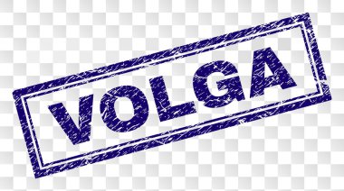 Grunge Volga dikdörtgen damgası