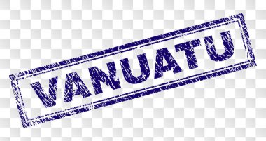 Grunge Vanuatu dikdörtgen damgası