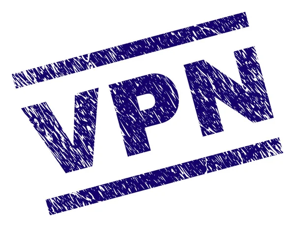 Selo de selo VPN texturizado Grunge — Vetor de Stock