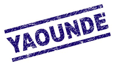 Dokulu Yaounde damga mühür çizik