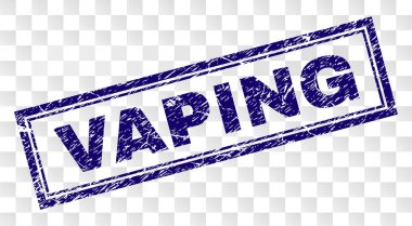 Grunge Vaping dikdörtgen damgası