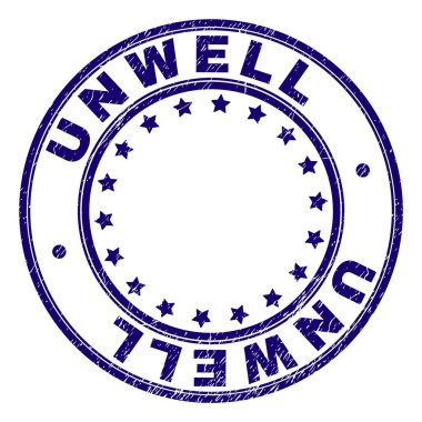 Dokulu iyi yuvarlak damga mühür çizik