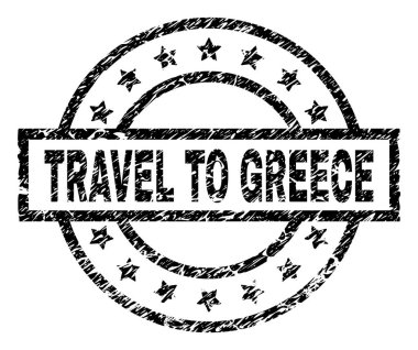 Yunanistan damga mühür çizilmiş dokulu seyahat