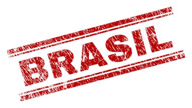 Dokulu Brasil damga mühür çizik