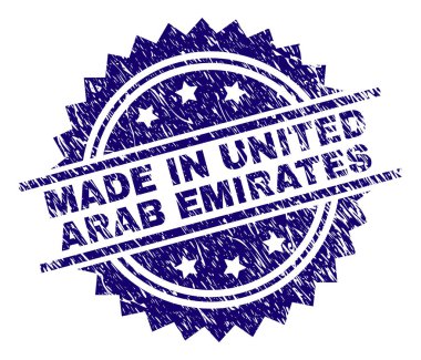 Birleşik Arap Emirlikleri damga mühür içinde yapılan dokulu çizik