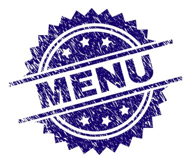 Grunge menü damga mühür dokulu