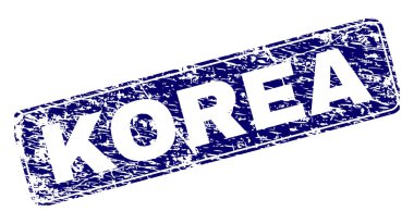 Yuvarlatılmış dikdörtgen damga çizilmiş Kore çerçeveli