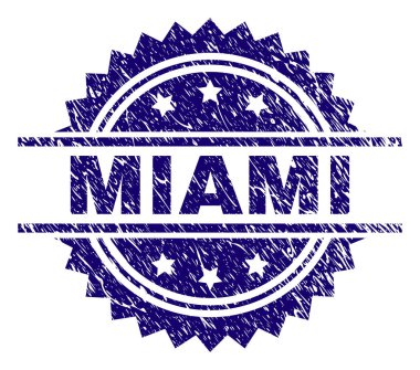 Grunge Miami damga mühür dokulu