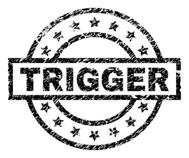 Dokulu tetikleyici damga mühür çizik