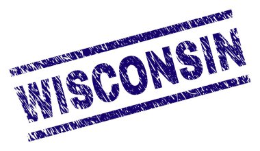 Dokulu Wisconsin damga mühür çizik