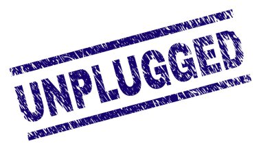 Dokulu Unplugged damga mühür çizik