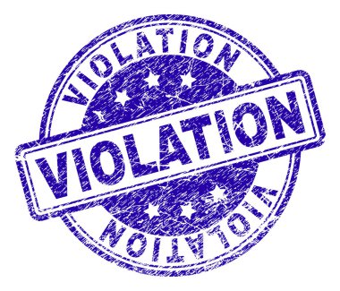 Dokulu ihlali damga mühür çizik