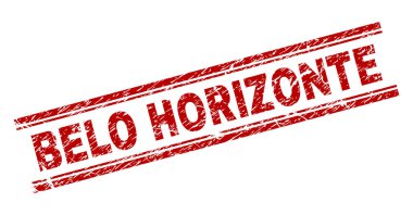 Dokulu Belo Horizonte damga mühür çizik