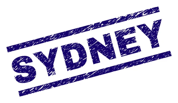 Porysowana teksturowanej plombie Sydney — Wektor stockowy