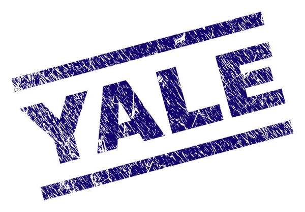 Repad texturerat Yale stämpelplatta — Stock vektor