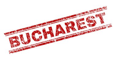 Dokulu Bükreş damga mühür çizik