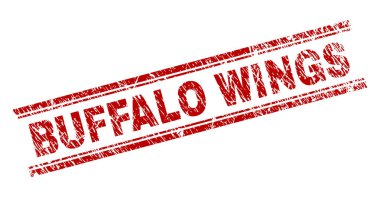 Çizik dokulu baharatlı tavuk kanadı damga mühür