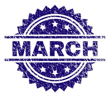 Çizik dokulu Mart damga mühür