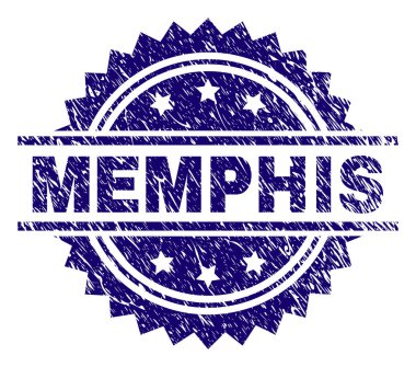 Dokulu Memphis damga mühür çizik