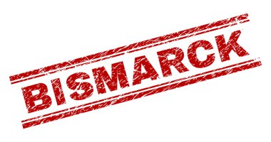 Dokulu Bismarck damga mühür çizik