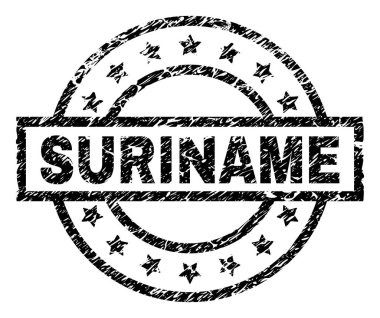 Grunge Surinam damga mühür dokulu