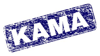 Yuvarlatılmış dikdörtgen damga çizilmiş Kama çerçeveli