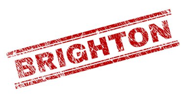 Dokulu Brighton damga mühür çizik