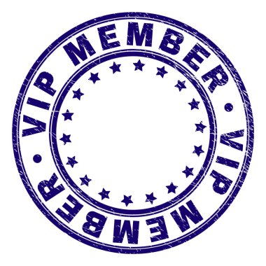 Grunge VIP üye damga mühür yuvarlak dokulu