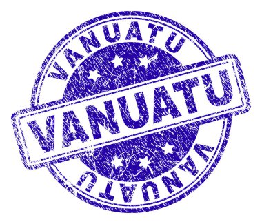 Grunge Vanuatu damga mühür dokulu