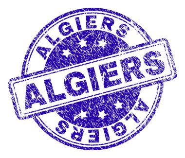 Dokulu Algiers damga mühür çizik