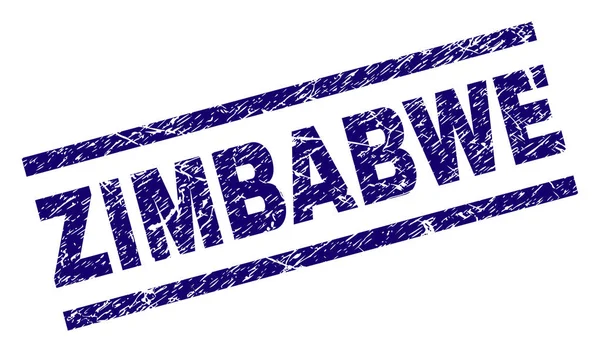 Grunge texturierte Simbabwe Stempelsiegel — Stockvektor