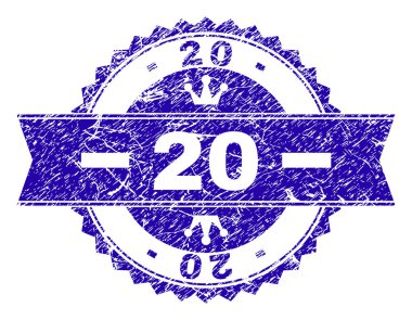 Kurdele ile dokulu 20 damga mühür çizik