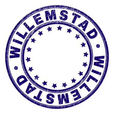 Damga mühür yuvarlak çizik dokulu Willemstad