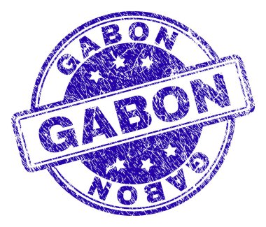 Dokulu Gabon damga mühür çizik