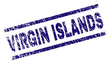 Grunge Virgin Adaları damga mühür dokulu