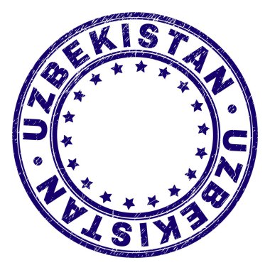 Damga mühür yuvarlak çizik dokulu Özbekistan