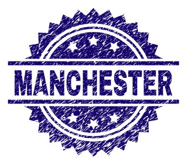 Dokulu Manchester damga mühür çizik