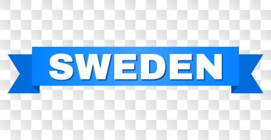 İsveç metin ile mavi bant