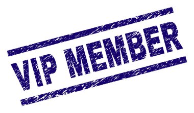 Dokulu VIP üye damga mühür çizik