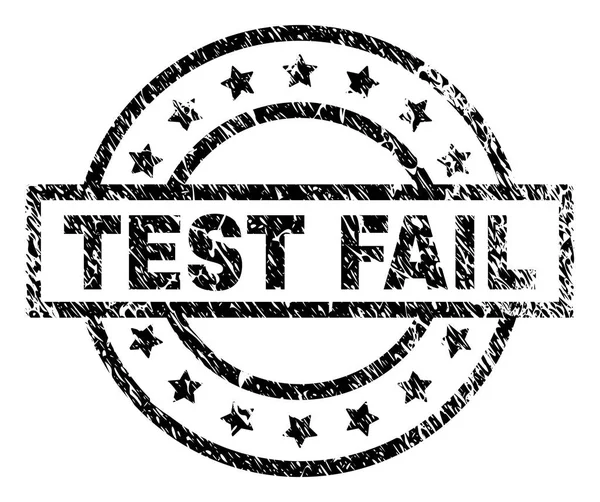 Grunge testurizzato TEST FAIL Stamp Seal — Vettoriale Stock