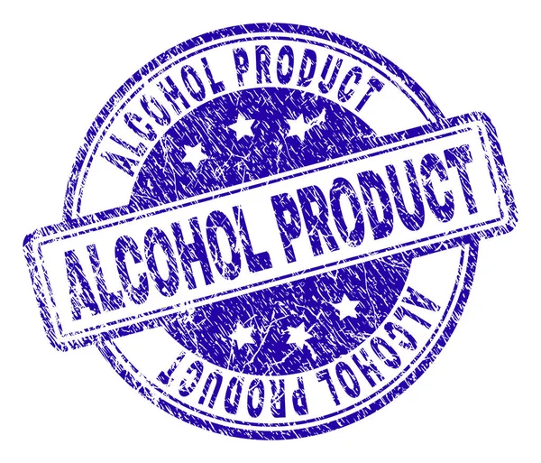 Grunge texturált alkohol termék pecsétbélyeg — Stock Vector