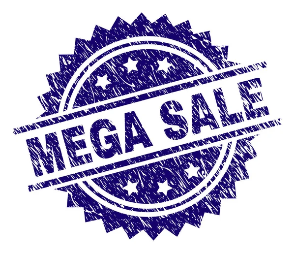 Sello de sello MEGA Scratched Textured SALE — Vector de stock