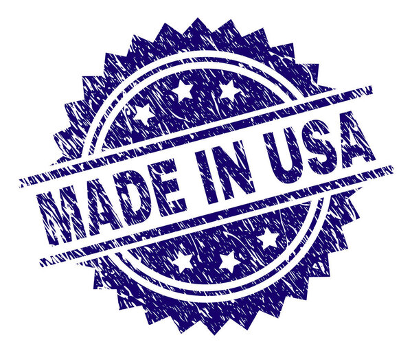 Grunge Textured MADE IN USA Stamp Seal