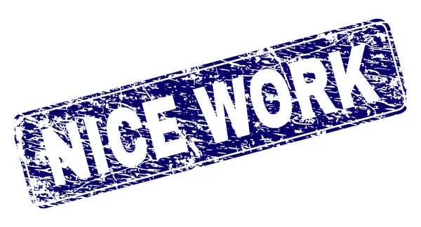 Yuvarlatılmış dikdörtgen damga grunge Aferin çerçeveli