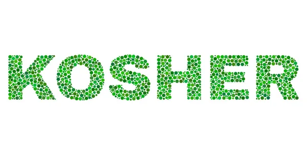 KOSHER Texte en style point — Image vectorielle